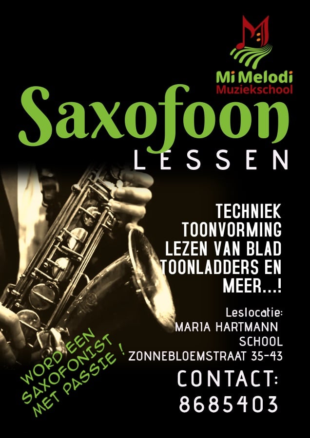 FLYER SAXOFOON Mi Melodi